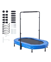 Slickblue Portable Foldable Mini Toddler Trampoline Indoor Outdoor Kids Bounce Toy