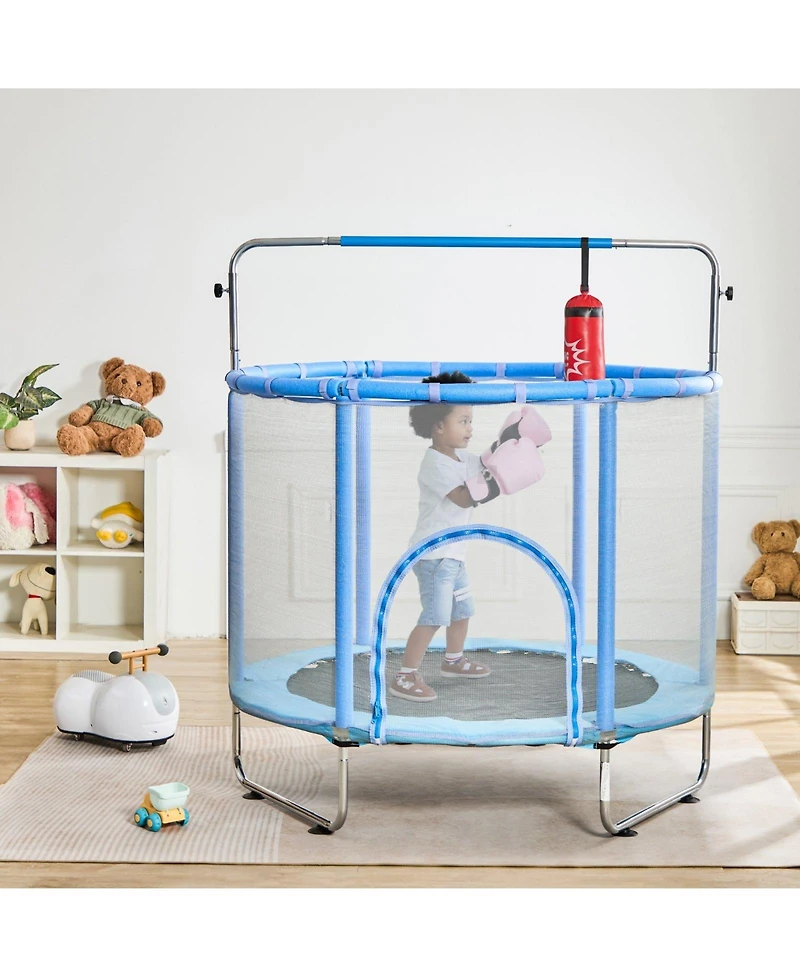 Slickblue Trampoline for Kids Mini Toddler with Net Indoor Outdoor