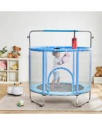 Slickblue Trampoline for Kids Mini Toddler with Net Indoor Outdoor