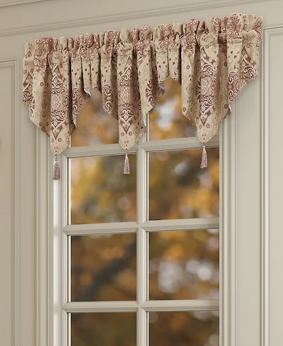 J Queen New York Weston Window Ascot Valance, 21" x 40"