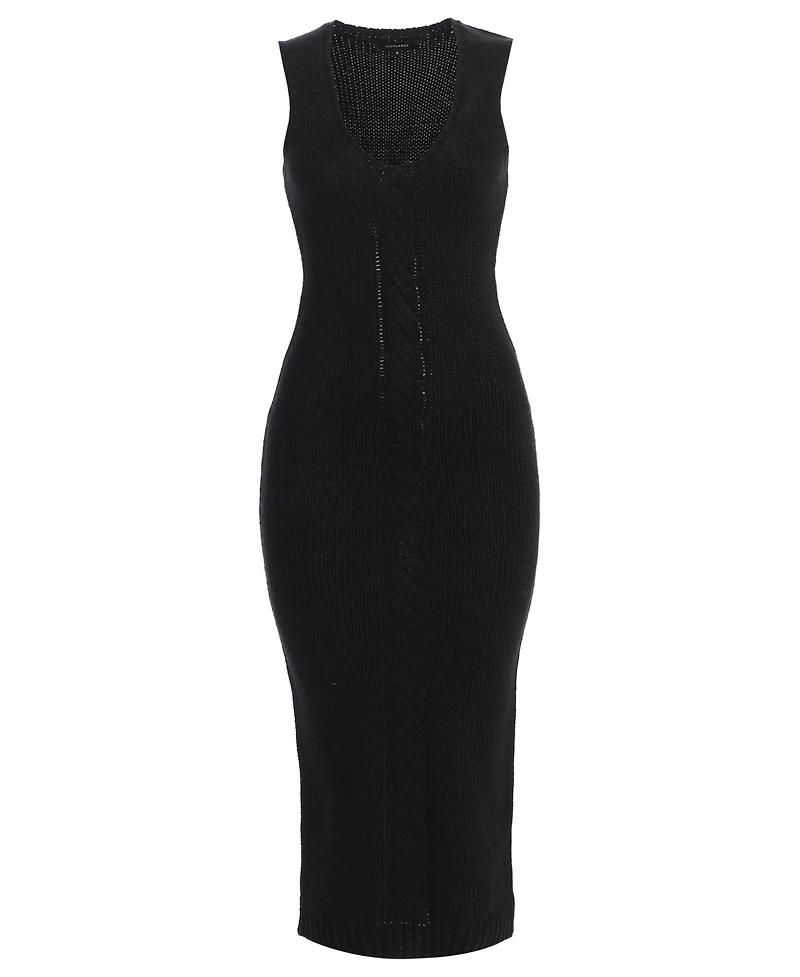 Jluxlabel Women's Sleeveless Cable Knit Dress