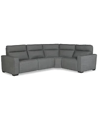 Miren -Pc. Fabric Sectional with Power Headrest Recliners