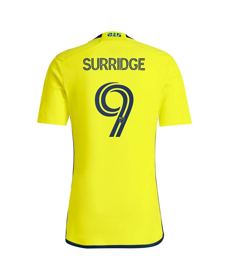 Adidas Men's Sam Surridge Yellow Nashville Sc 2024 The 615 Kit Replica Player Jersey