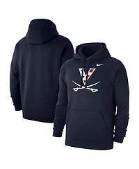 Nike Men's Navy Virginia Cavaliers Wahoo's Primary Club Fleece Pullover Hoodie