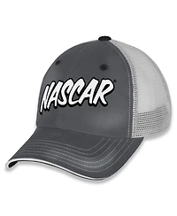 Checkered Flag Sports Women's Gray/White Nascar Pit Box Adjustable Trucker Hat