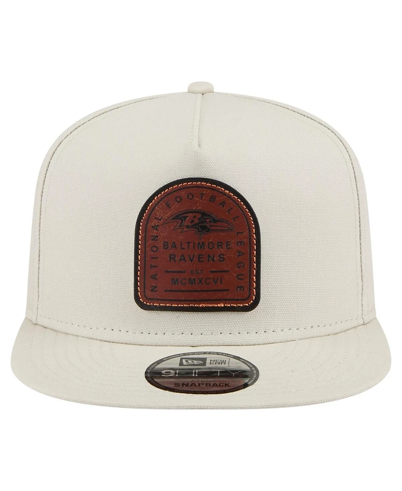 New Era Men's Stone Baltimore Ravens Premier 9FIFTY Snapback Hat
