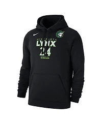 Nike Men's Napheesa Collier Black Minnesota Lynx Rebel Edition Name Number Pullover Hoodie