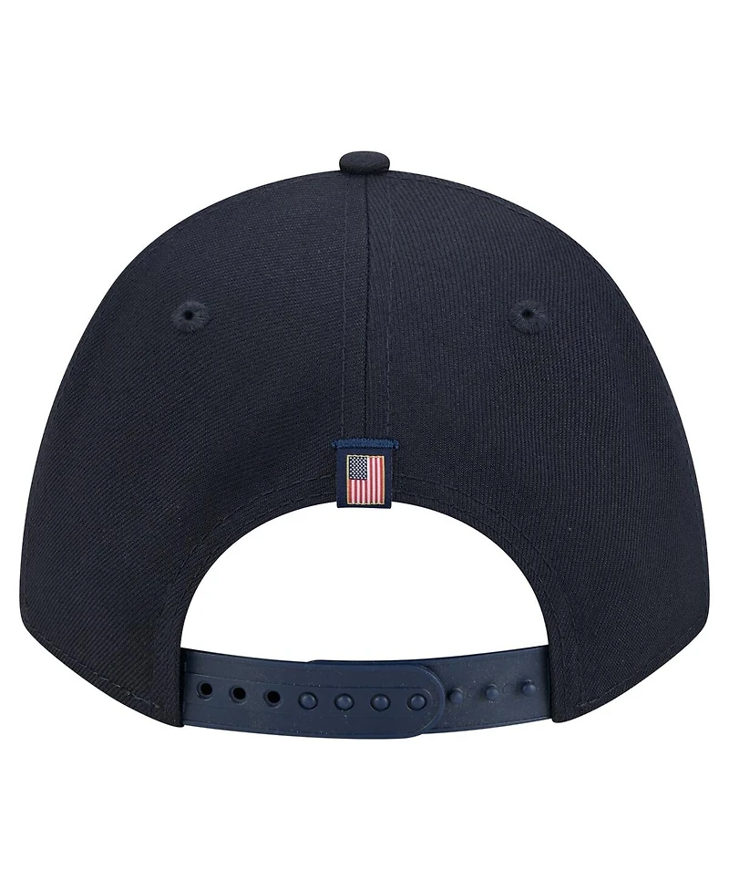 New Era Men's Navy Seattle Mariners American Flag 9FORTY M-Crown A-Frame Adjustable Hat