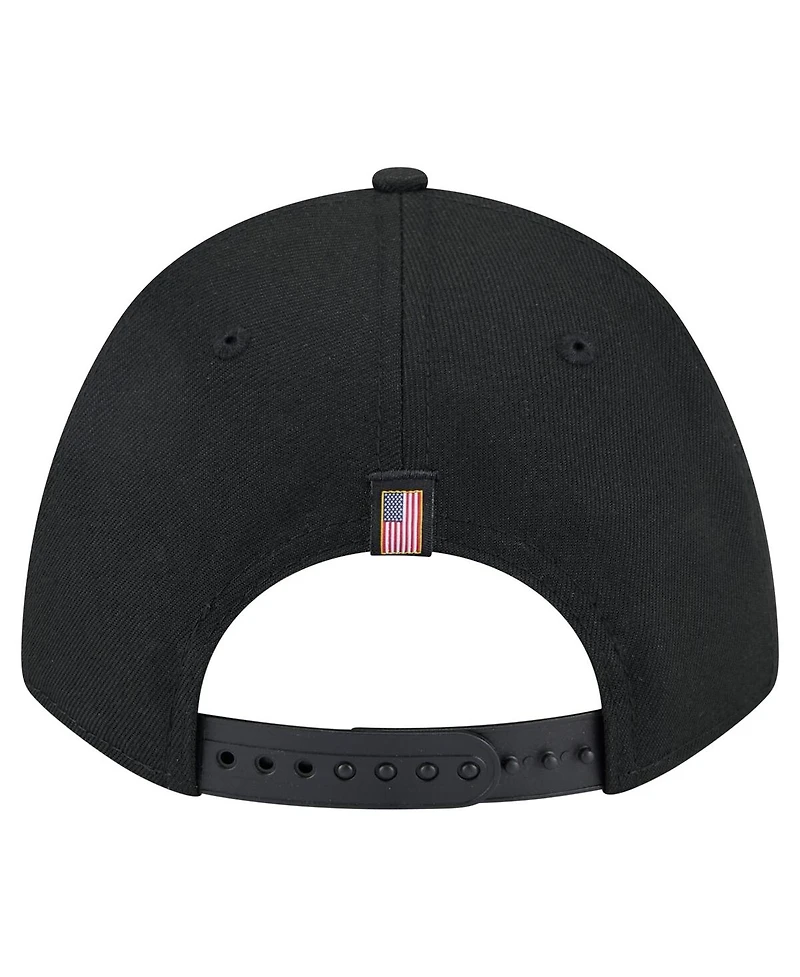 New Era Men's Black Chicago White Sox American Flag 9FORTY M-Crown A-Frame Adjustable Hat