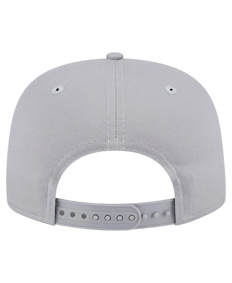 New Era Men's Gray New York Knicks Throwback Property Of Golfer Snapback Hat