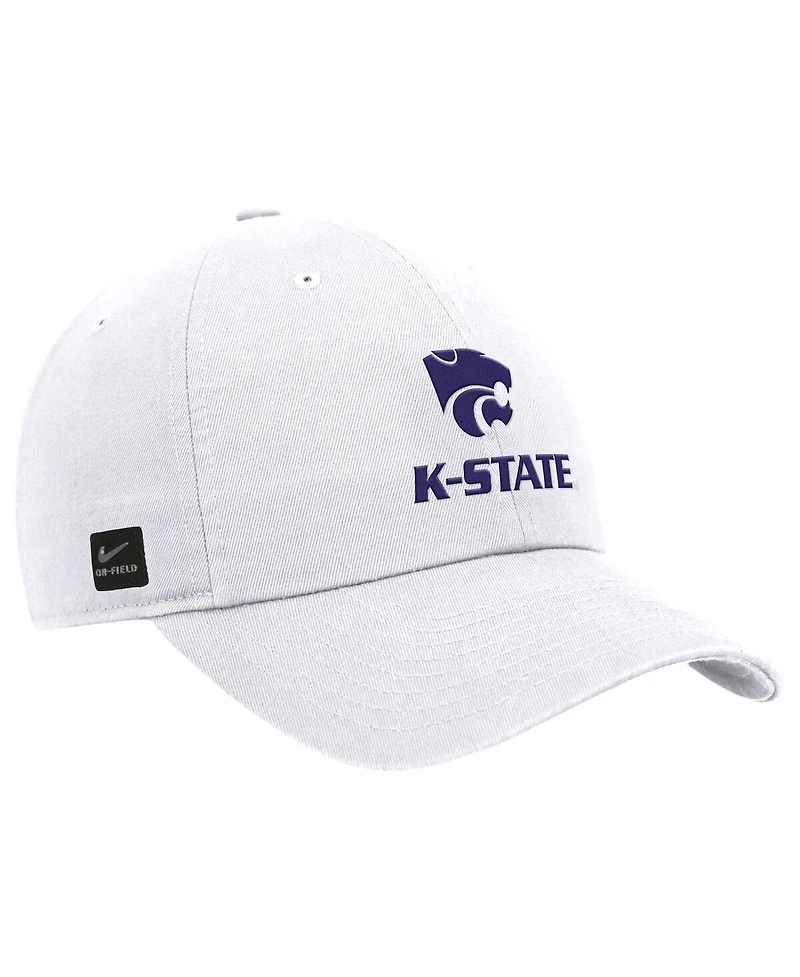 Nike Men's White Kansas State Wildcats 2025 On-Field Club Adjustable Hat