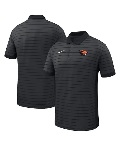 Nike Men's Black Oregon State Beavers 2025 Early Season Coaches Sideline Victory Stripe Performance Polo Shirt