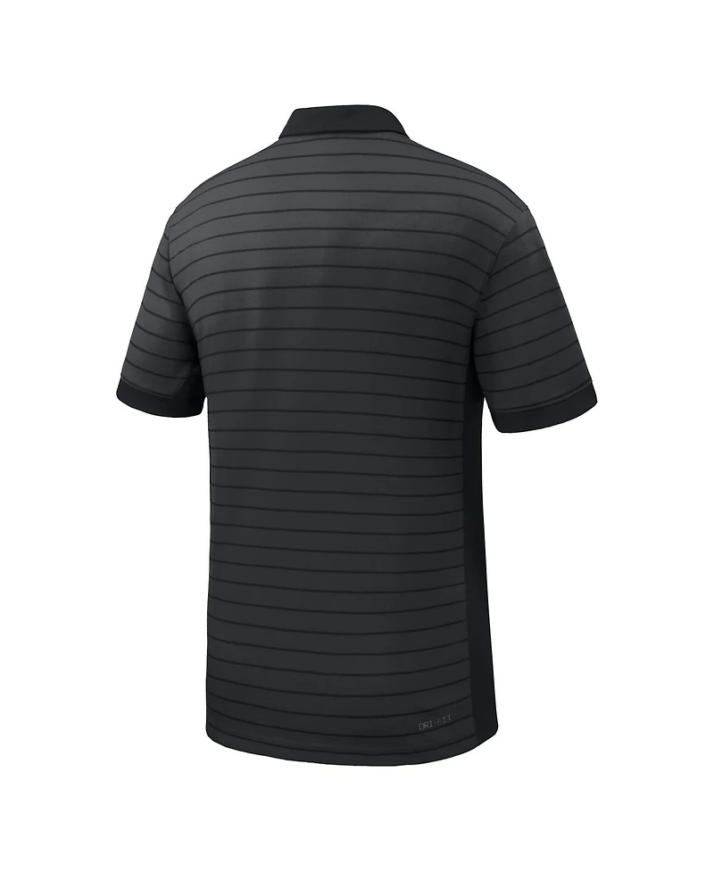Nike Men's Black Boise State Broncos 2025 Early Season Coaches Sideline Victory Stripe Performance Polo Shirt