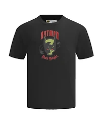 Freeze Max Men's Black Batman Comics Olde English T-Shirt