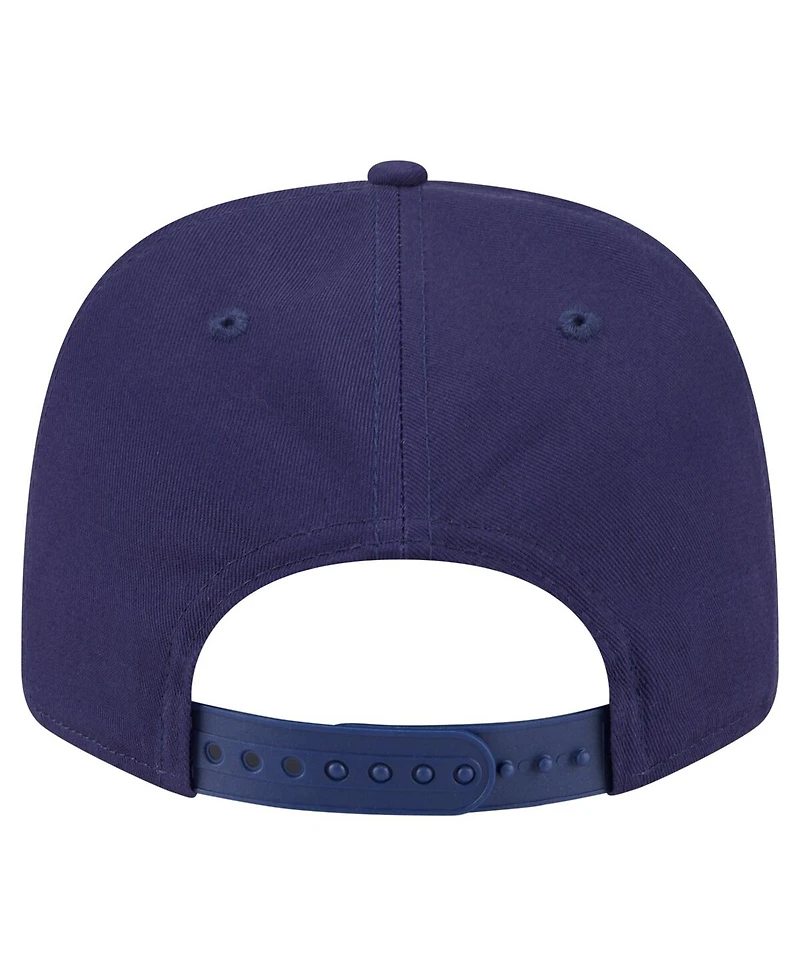 New Era Men's Navy Tampa Bay Rays Circle Patch 9SEVENTY Stretch-Snap Hat