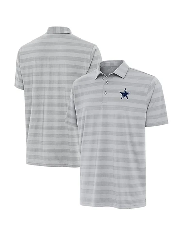 Antigua Men's Gray Dallas Cowboys Big Tall Tunnel Polo Shirt
