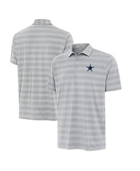Antigua Men's Gray Dallas Cowboys Big Tall Tunnel Polo Shirt