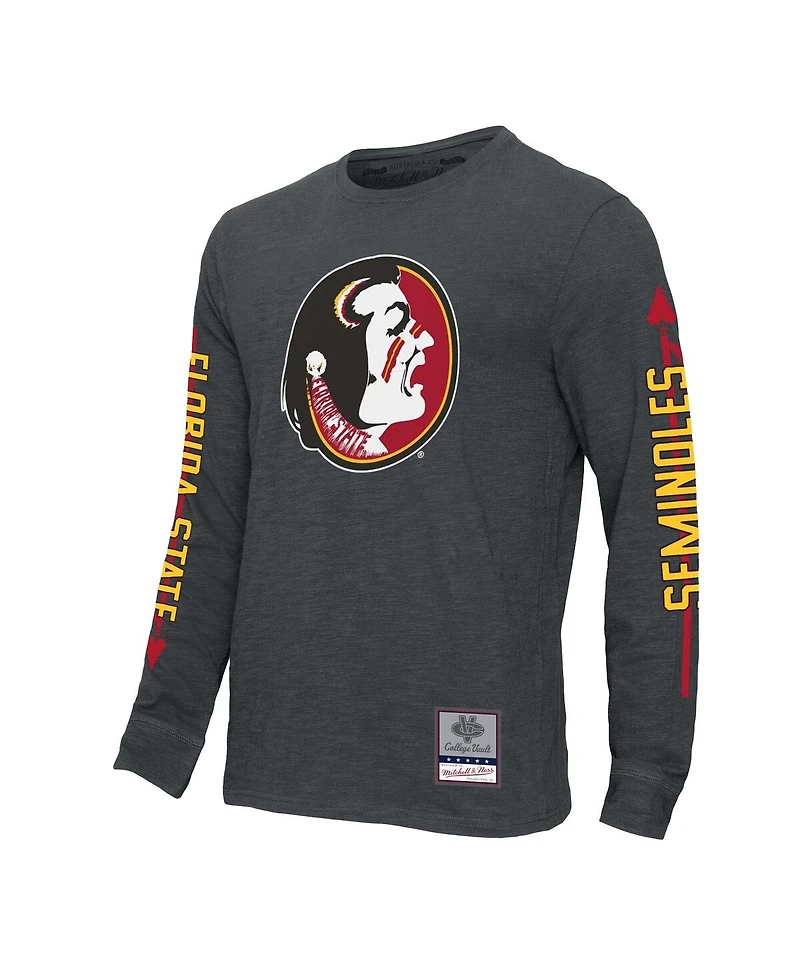 Mitchell & Ness Men's Charcoal Florida State Seminoles Team Pride Long Sleeve T-Shirt