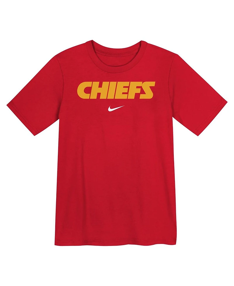 Nike Preschool Red Kansas City Chiefs Wordmark T-Shirt
