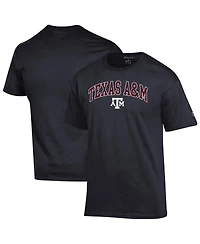 Champion Men's Black Texas A&M Aggies Arched Logo T-Shirt
