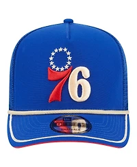 New Era Men's Royal Philadelphia 76ers Vintage Team Rope A-Frame 9FIFTY Snapback Hat