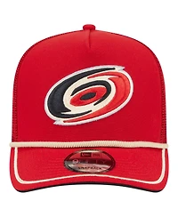 New Era Men's Red Carolina Hurricanes Vintage Team Rope A-Frame 9FIFTY Snapback Hat