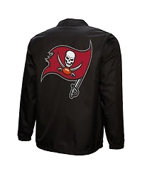 Mitchell & Ness Men's Black Tampa Bay Buccaneers 50th Anniversary Full-Snap Coaches Jacket