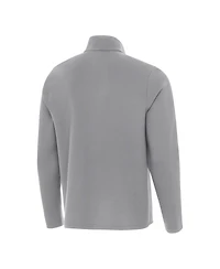 Antigua Men's Gray Philadelphia Eagles Super Bowl Lix Champions Insider Quarter-Zip Sweatshirt