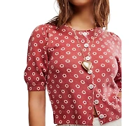 Free People Women's Isla Short-Sleeve Cardigan