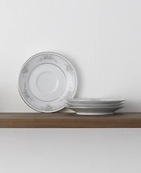 Noritake Sweet Leilani Set of 4 Saucers, Service For 4