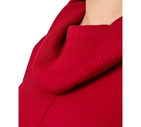 Melissa Paige Plus Size Cowlneck High-Low Sweater