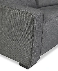 Miren -Pc. Fabric Chaise Sectional with 2 Power Headrest Recliners