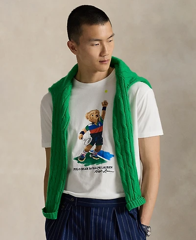 Polo Ralph Lauren Unisex Us Open Classic-Fit Bear T-Shirt
