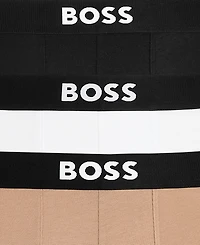 Boss by Hugo Men's 3-Pack Solid Logo Trunks