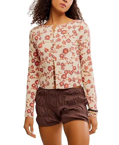 Free People Women's Printed Tilly Long Sleeve Shirt