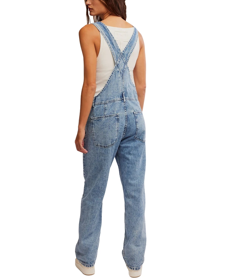 Free People Ziggy Cotton Denim Overalls