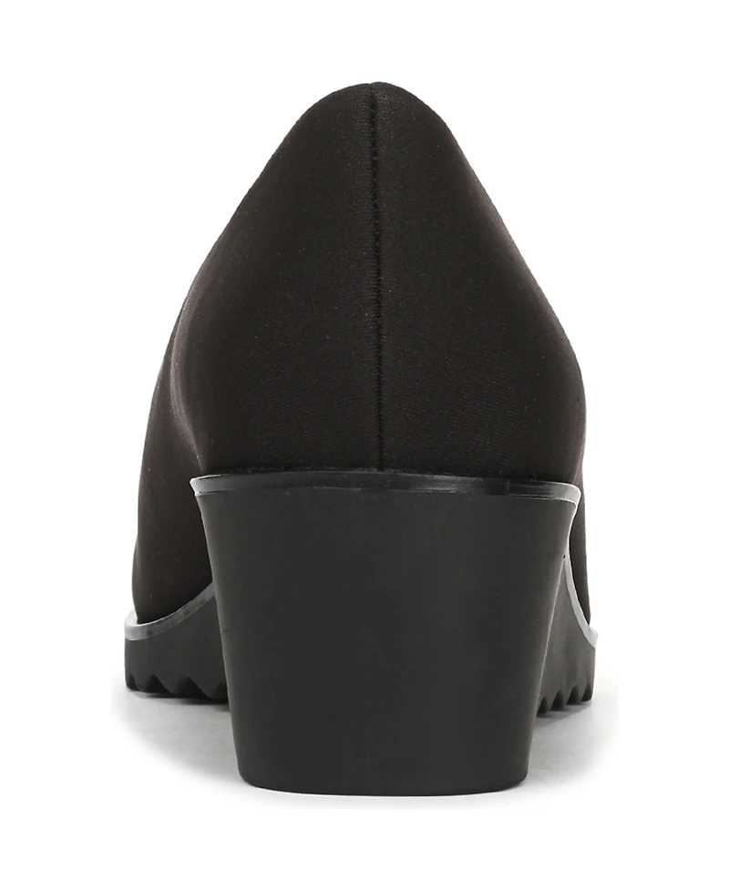 LifeStride Women's Ziva Round Toe Wedge Loafers