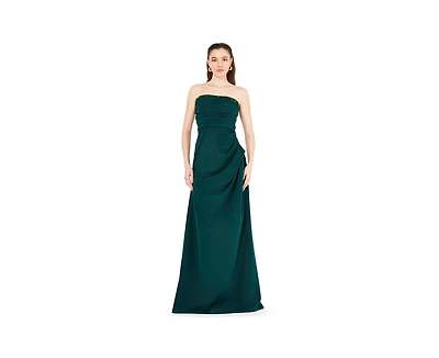 Amri Women's Hand Embellished Strapless Pleated Gown