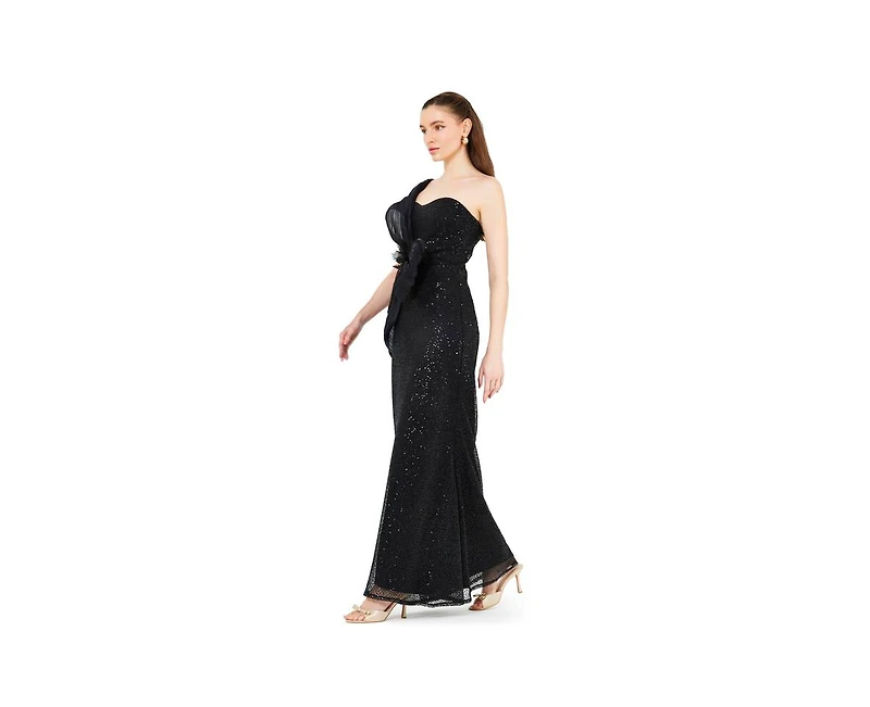 Amri Embellished Sequined Jersey Gown