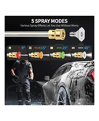 Sugift 4000 Psi 2.8 Gpm Cold Water Corded Pressure Washer with 4 Quick-Connect Nozzles