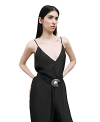 Nocturne Women's Metal Accessory Overalls
