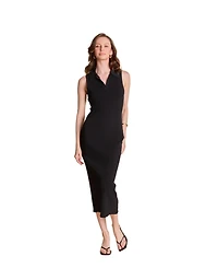 endless rose Women's Collared Sleeveless Maxi Dress