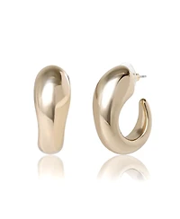 Bcbg Sculpted Gold-Tone Hoop Earrings