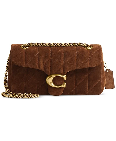 Coach Suede Tabby Shoulder Bag 26 With Quilting