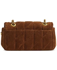 Coach Quilted Tabby Small Suede Shoulder Bag 20