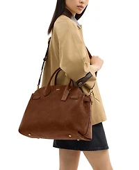 Coach Suede Soft Empire Carryall 40