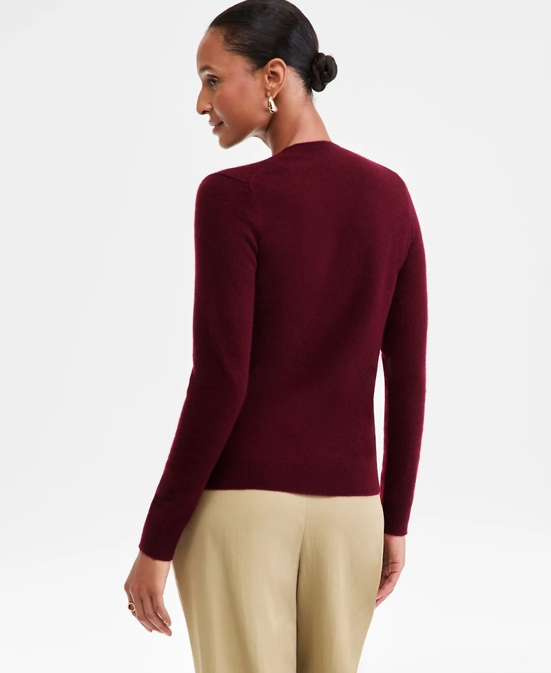 Charter Club 100% Cashmere Women's V-Neck Long-Sleeve Sweater, Macy's Exclusive