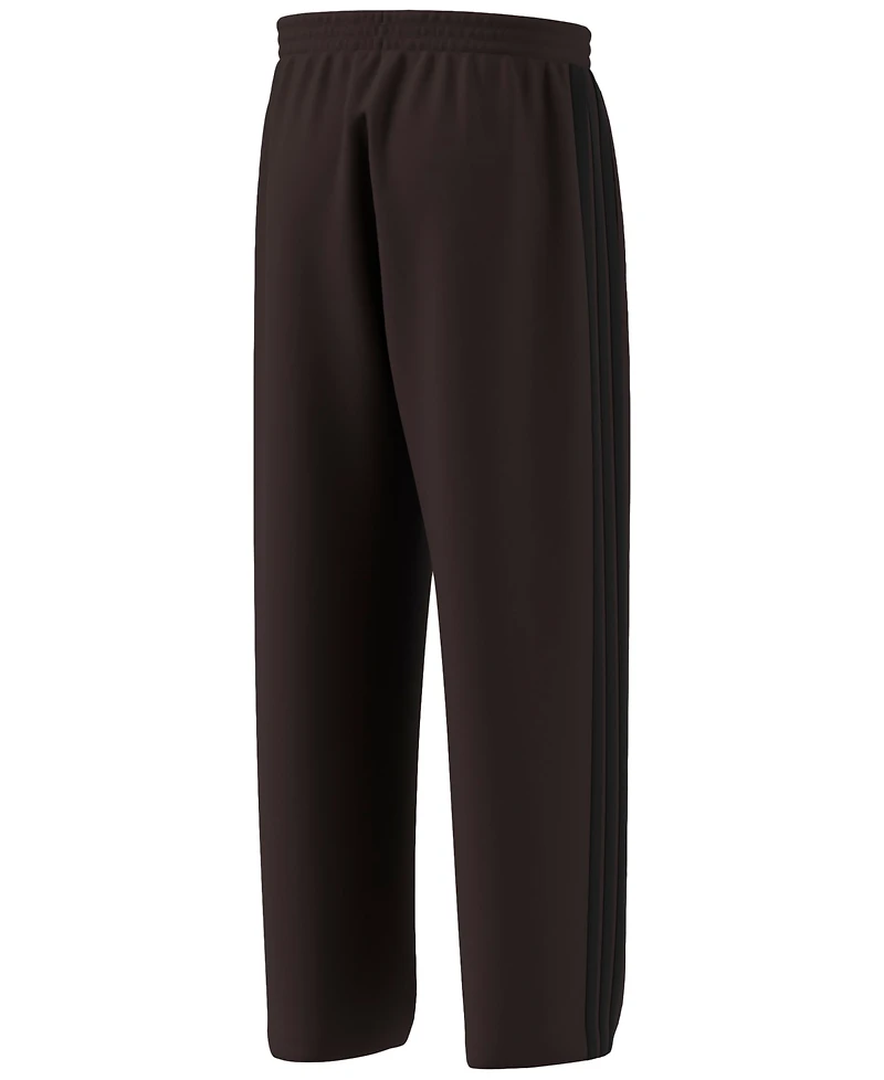 adidas Men's Wide-Leg 3-Stripes Fleece Pants