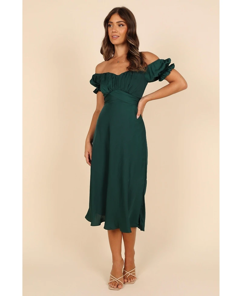 Petal and Pup Women's Mickenna Sweetheart Frill Midi Dress