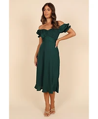 Petal and Pup Women's Mickenna Sweetheart Frill Midi Dress